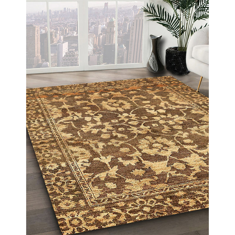 Abstract Indoor Rug, Square 5'