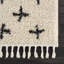 Tapis beige / noir à poils longs Adeewa-1770243058