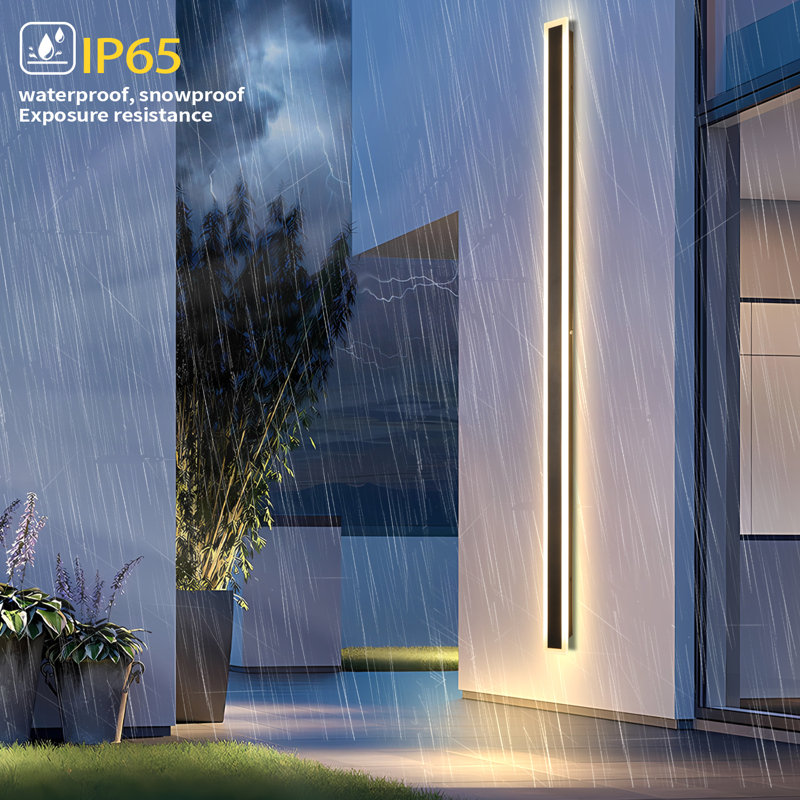 Modern Outdoor Wall Sconce LED Dimmable Outdoor Wall Lights IP65 Waterproof Outdoor Sconces Wall Lighting for Porch Garage