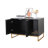 32'' Black Modern Cat Litter Box Enclosure-1288798690