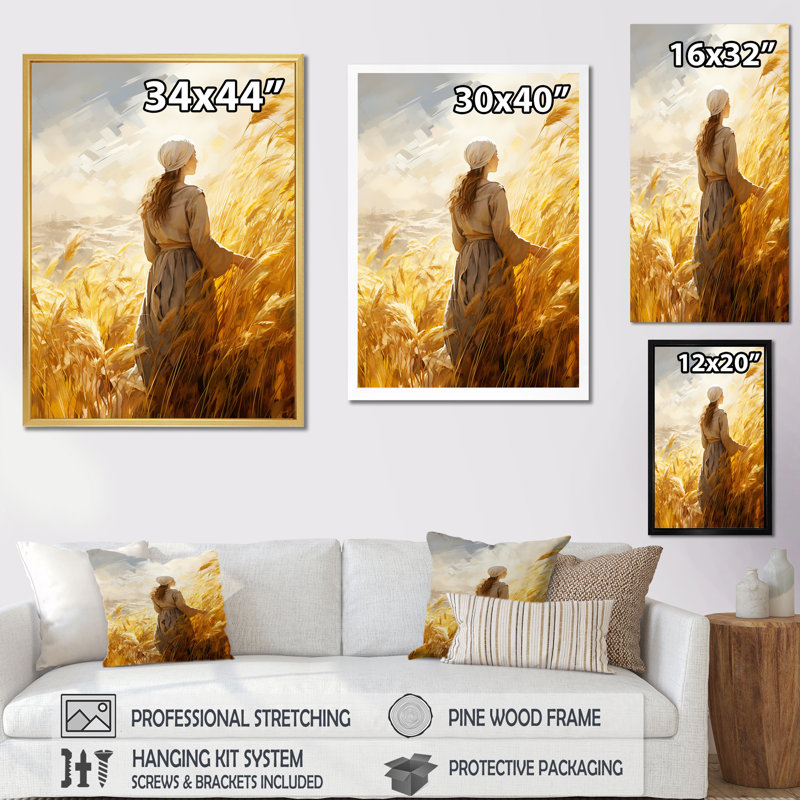 Impression de toile sur toile, H 32 po x l 16 po x P 1 po, Cadre simple noir