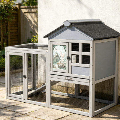 Cage à lapin avec cage