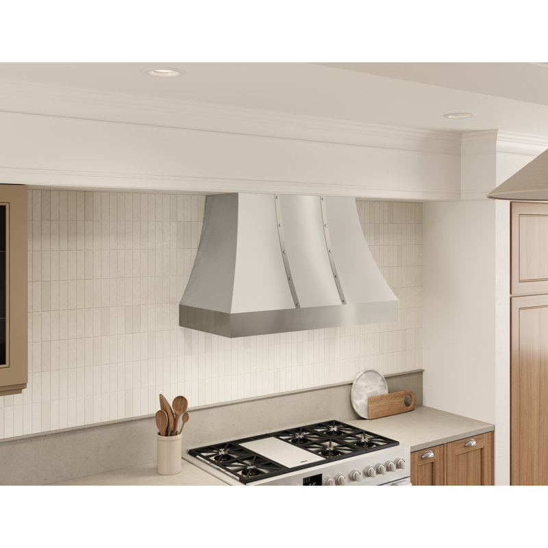 Alto 48 in. Convertible Wall Mount Custom Range Hood in Stainless Steel