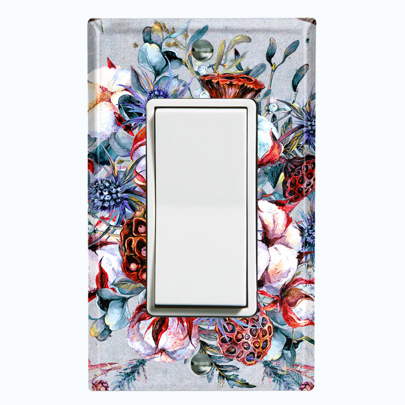 Patterned 2 - Gang Rocker Standard Wall Plate