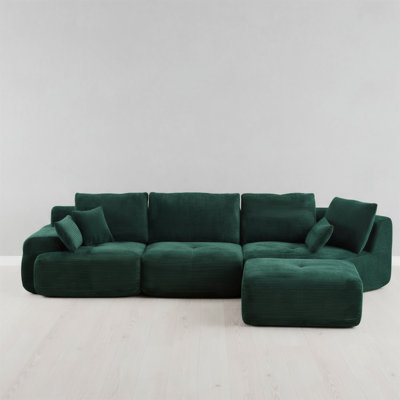 Modern Memory Foam Compression Sectional Sofa
