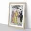 A Lady and Maids by Torii Kiyonaga - Framed Print-55453372-55453371