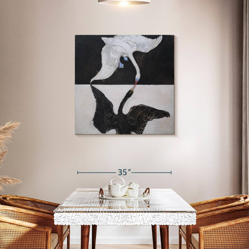 Brampt The Swan No. 1, 36" H x 36" W
