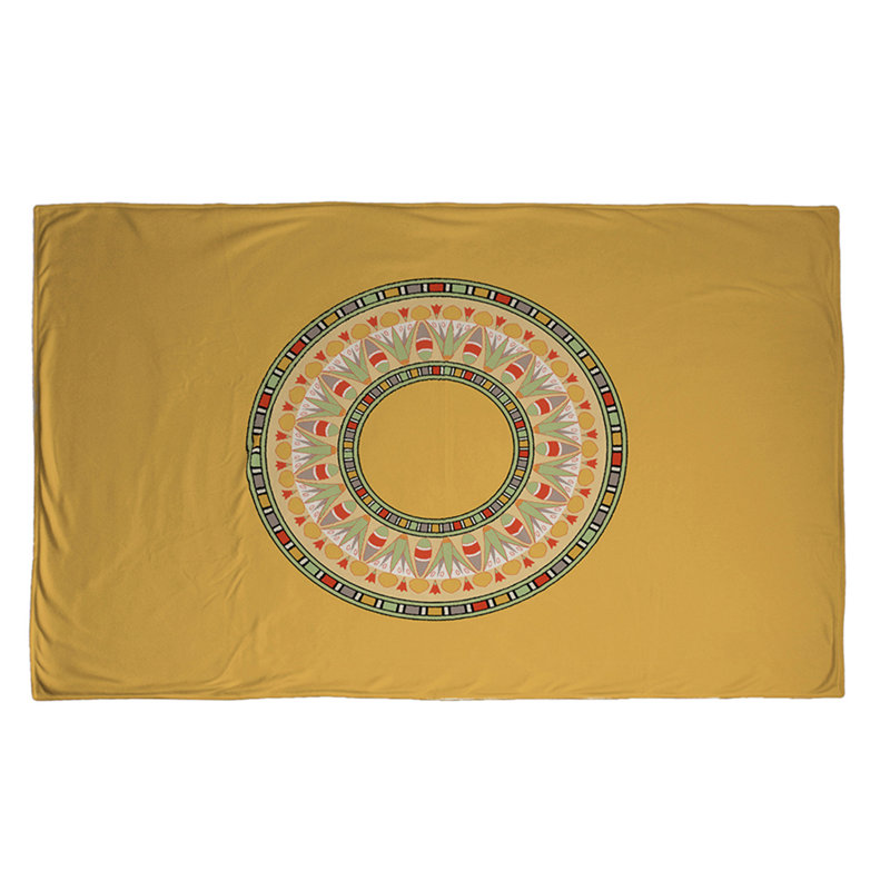 Couverture en forme de cercle, 65 po x 80 po