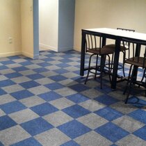 Anminy Self-Adhesive Carpet Tile 12 x 12, 24 Tiles/24 Sq. ft.  Multi-Purpose Peel and Stick Carpet Floor Tile 