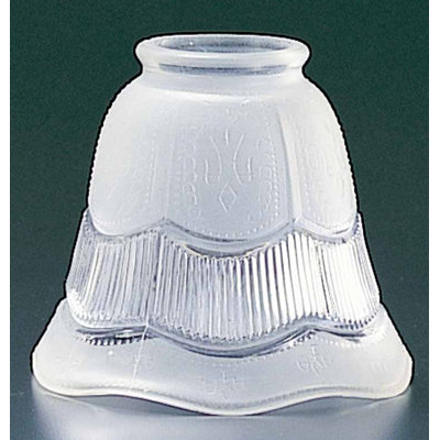 4.75"H x 4.25"W Frosted Glass Bell Pendant Shade