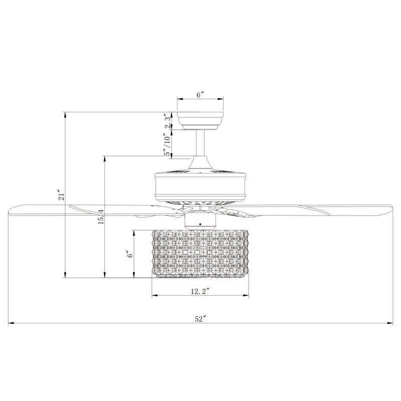 Westfall Ceiling Fan with Light Kit