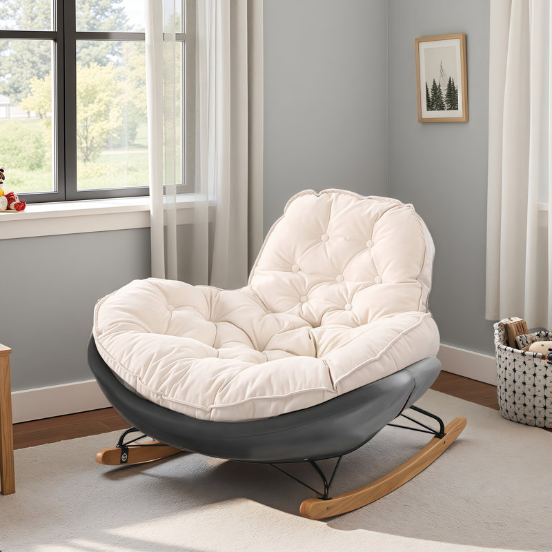 Fauteuil de jeu rembourré amovible Irving, Gris foncé