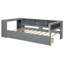 Lit plateforme en bois avec tablettes de rangement, tiroirs, station de charge-1610063700-1606446836
