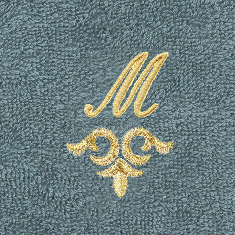 Ensemble de serviettes 100% lin Linica, Sarcelle, Paquet de 2 débarbouillettes, M