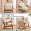 Fauteuil d'appoint rembourré en bois massif Lemley Mid Century-1120179550