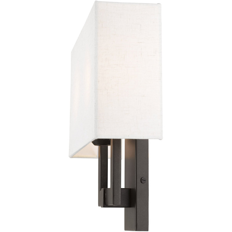 Alireza Flush Mounted Sconce, 12.63" H x 17" W x 35" D, English Bronze