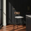 Tabouret de comptoir Rachelle - blanc