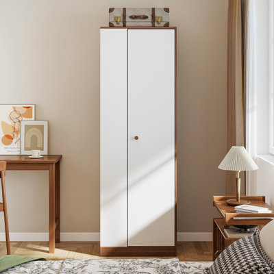 1 Door Wardrobe With Hanging Rod And 5 Storage by Ebern Designs