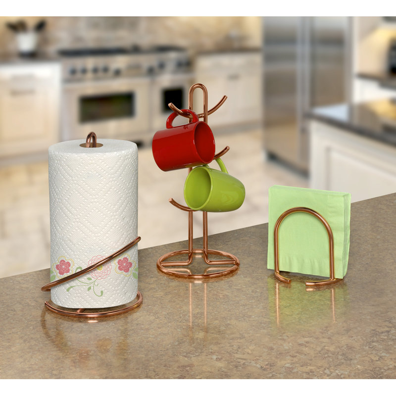 Metal Paper Towel Holder, Copper