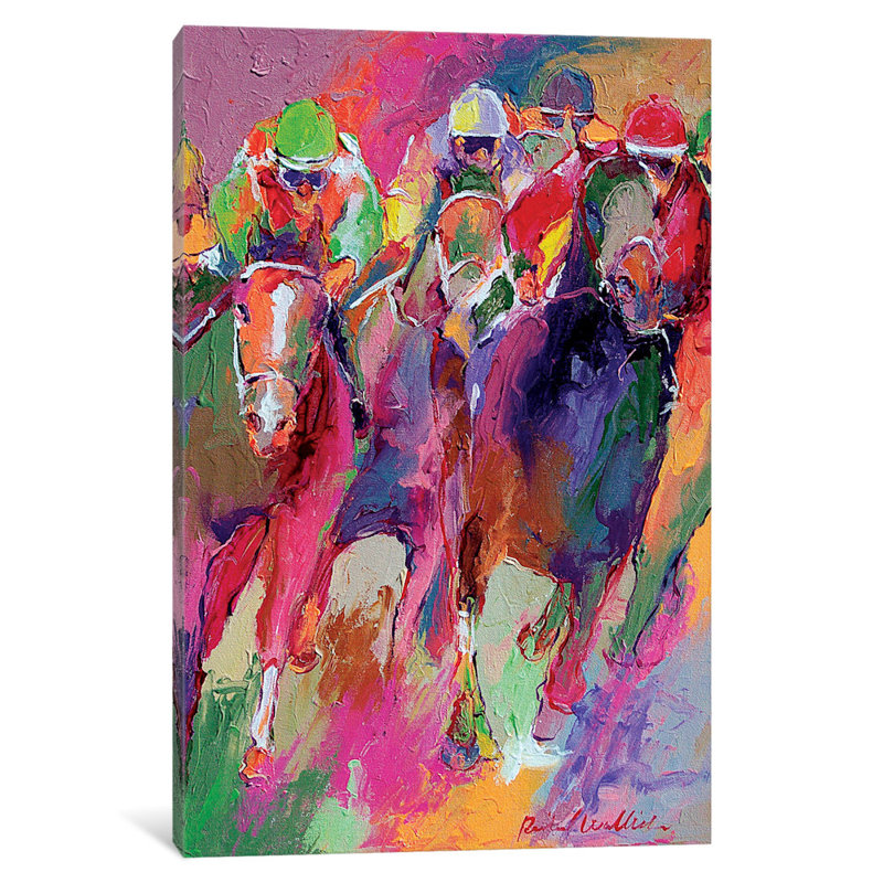 Race v, reproduction d’art sur toile tendue, H 12 po x l 8 po x P 0,75 po