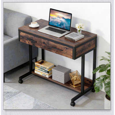 Bureau compact à hauteur ajustable, idéal pour les espaces de travail flexibles et le confort accru.