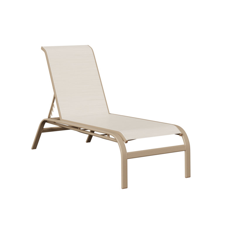 Chaise longue sans accoudoirs Berlin Gardens Murphy, Crème, crème, Sahara moucheté