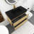 Idelisa 36'' Single Bathroom Vanity with Solid Surface Top