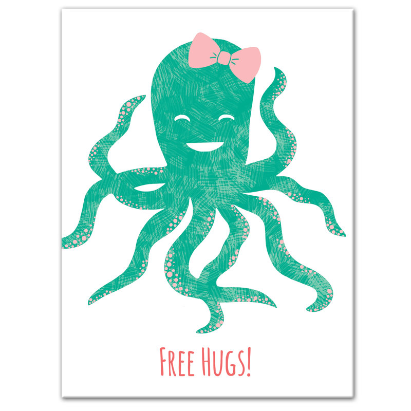 « free hugs octopus », art sur toile Jered