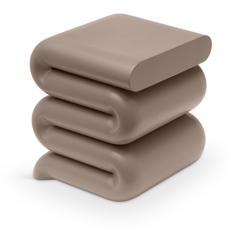 Table de bout en fer Roland, Taupe