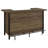Lampton Rustic Oak Freestanding Home Bar