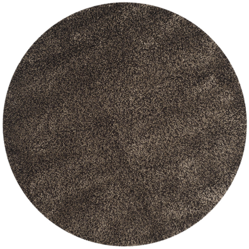 Assar Area Rug, Mushroom , Round 5'3"