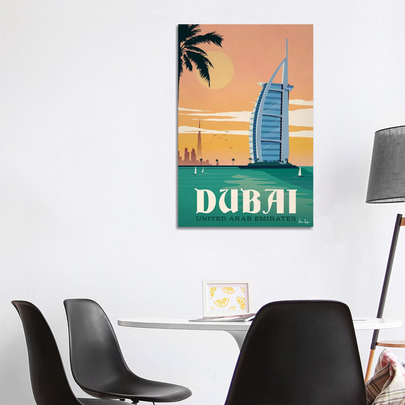 Doubaï, impression sur toile tendue, H 40 po x l 26 po x P 1,5 po