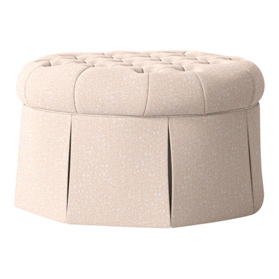 Alma 35" Tufted Round Cocktail Ottoman