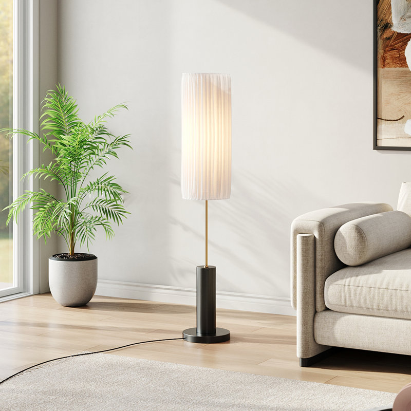 127cm Gloss Torchiere Floor Lamp