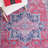 Ferrigno Oriental Cotton Red/Navy Area Rug-1580128737