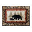 Tapis en oléfine rustique Spuyten Wandering Bear and Cub-651718310