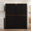 Armoire de rangement de 72 po de hauteur, armoire de rangement Farmry Pantry avec portes, armoire autoportante avec tablettes réglables, armoire rustique pour la cuisine, la salle à manger, la salle de bain, noir-702985464