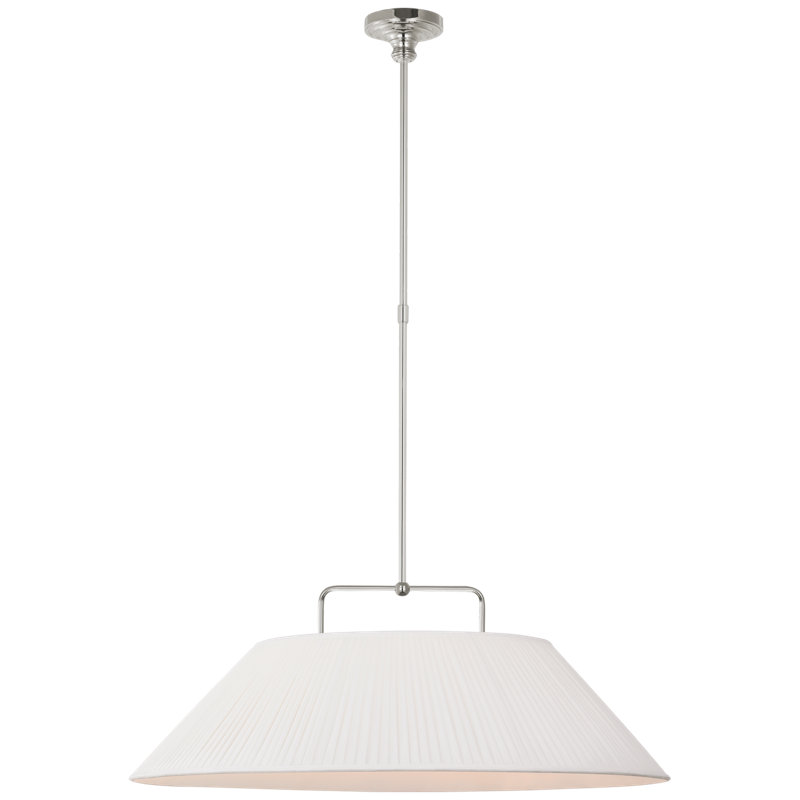 Serrato 1 - Light LED Pendant by Amber Lewis, Polished Nickel