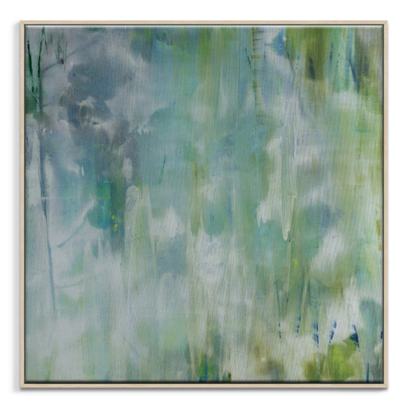 Sally Adams - Painting on Canvas, 41cm H x 41cm W, Timber Floater Frame