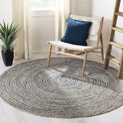Tapis en jute tissé à la main Williar
