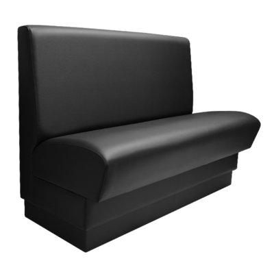 QA Group Olympic Style Single Restaurant Booth Seating - Plain Back Design,