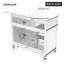 36" Bathroom Vanity with Sink, Bathroom Cabinet with Drawers, Solid Frame and MDF Board-644480480