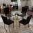 5-Piece Round Glass Dining Table Set-939838737-939838826-943463588