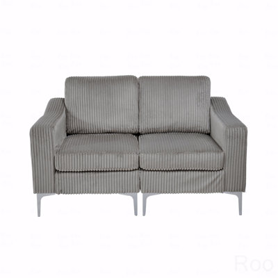 Basic Sectional Sofa, Modular  Sofa Two-Seater Sofa, Corduroy  Sofa