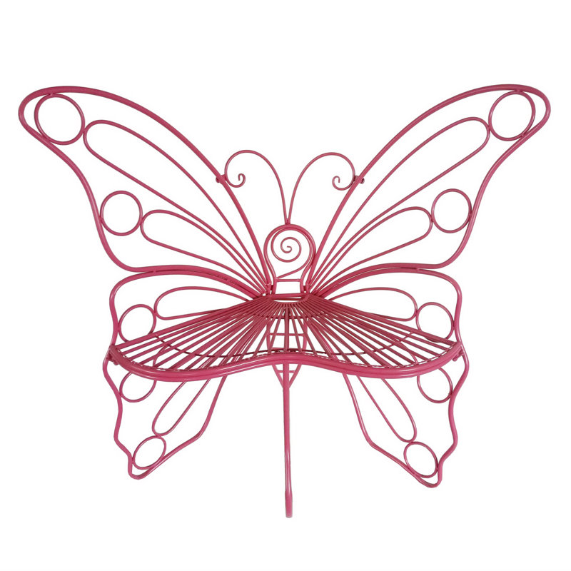 Banc de jardin en aluminium, Rose