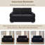 Canapé-lit convertible réglable en chenille 62,75 pouces pour la maison