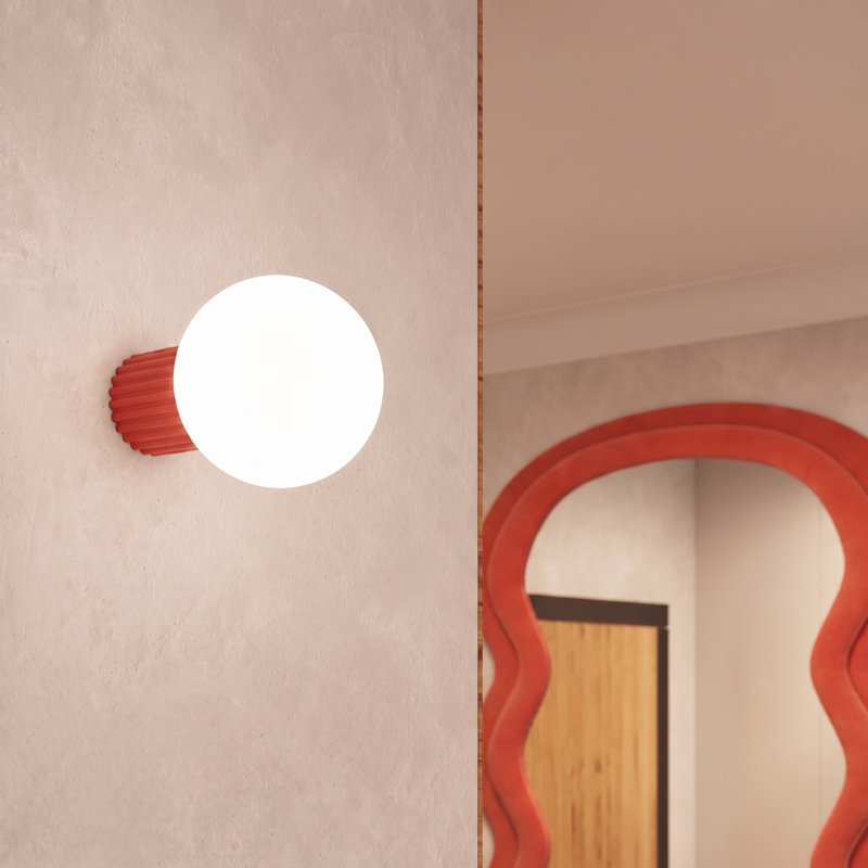 Halo Aluminium Flush Mount, Red