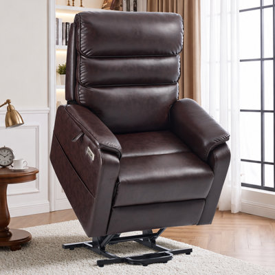 Fauteuil releveur inclinable Ã  double moteur pour personnes Ã¢gÃ©es, avec fonction massage et chauffage, rÃ©glage Ã©lectrique Ã  positions infinies, ports USB A et C