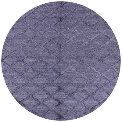 Tapis mauve à motif géométrique Menderes