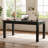 63-Inch Solid Wood Computer Desk, Large Home Office Desk with Sturdy Wooden Legs, Rustic Computer Office Table for Writing, Reading, Study, Brown-129598103